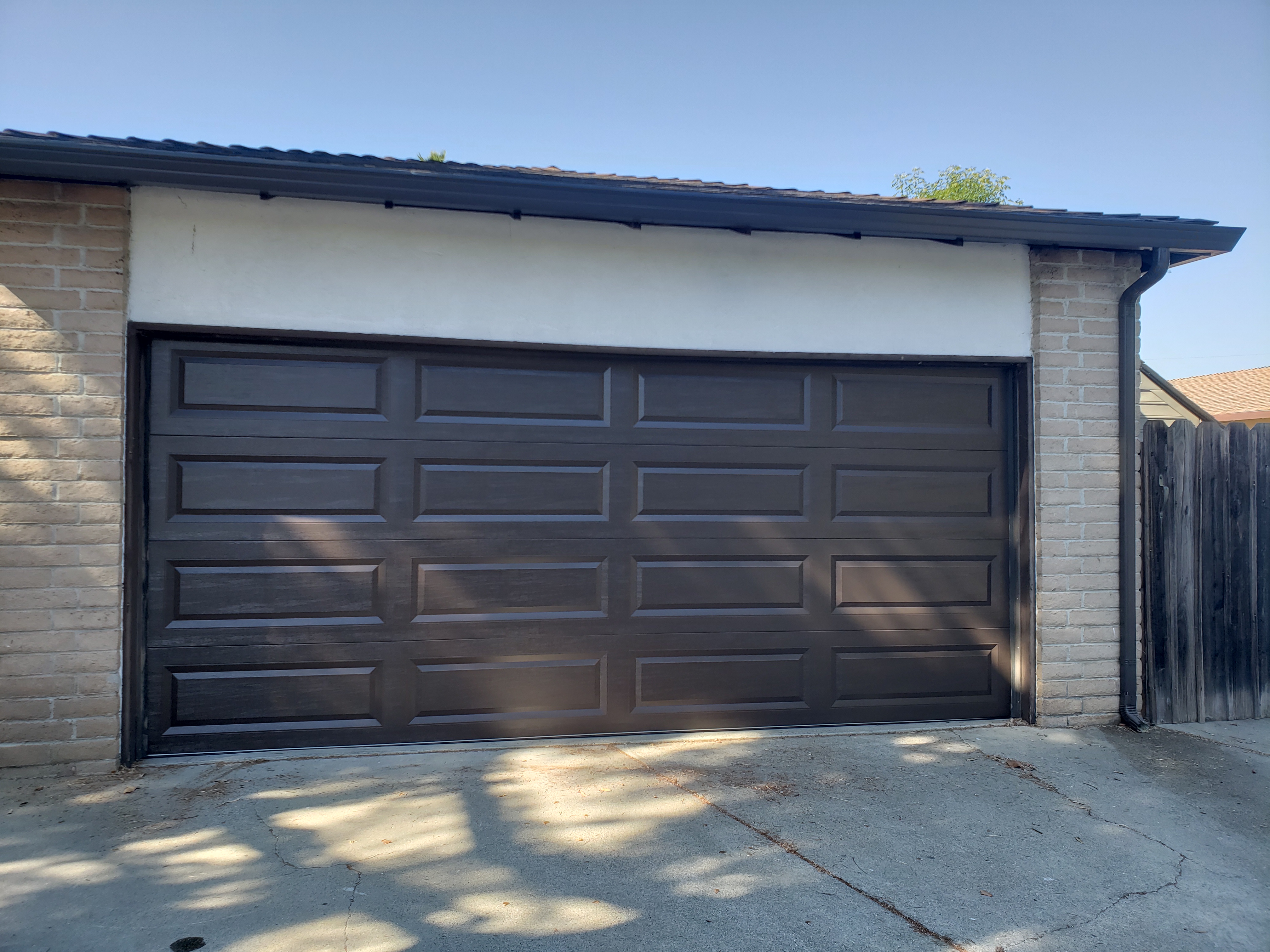 After dark panel garage door upgrade